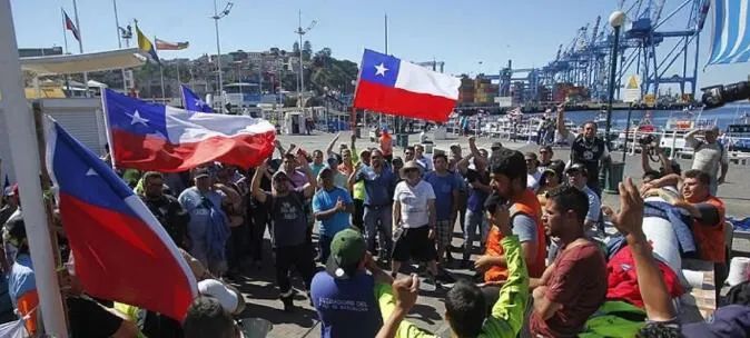 突发！又爆发大罢工！智利圣安东尼奥港瘫痪停摆！物流严重延误！出货请注意